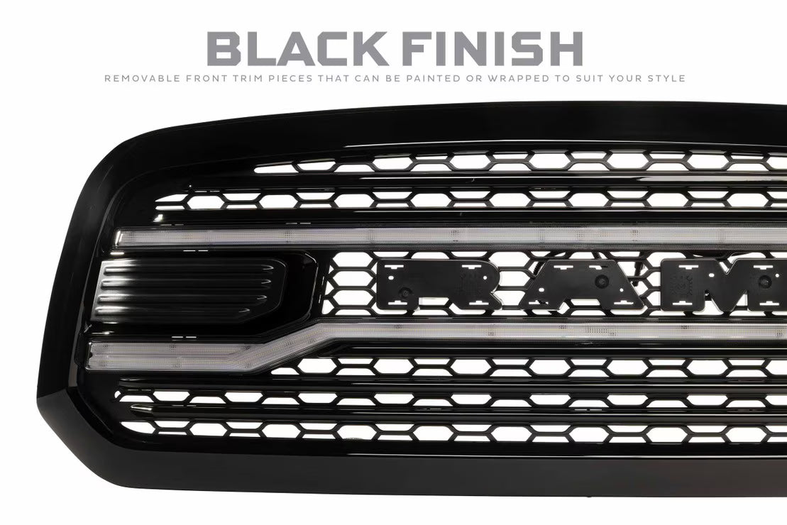 Dodge Ram 1500 Classic (19-24) XBG LED DRL Grille (Black)