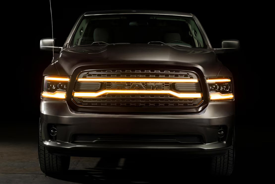 Dodge Ram 1500 Classic (19-24) XBG LED DRL Grille (Black)