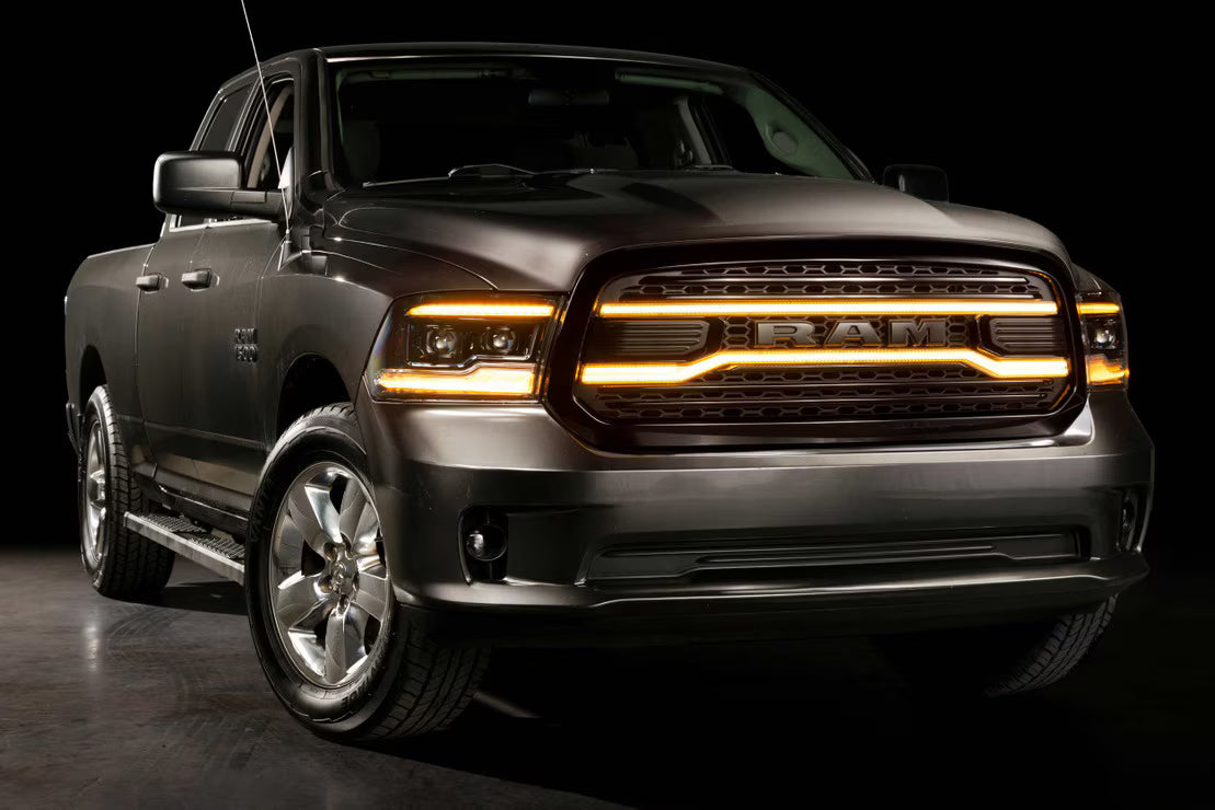 Dodge Ram 1500 Classic (19-24) XBG LED DRL Grille (Black)