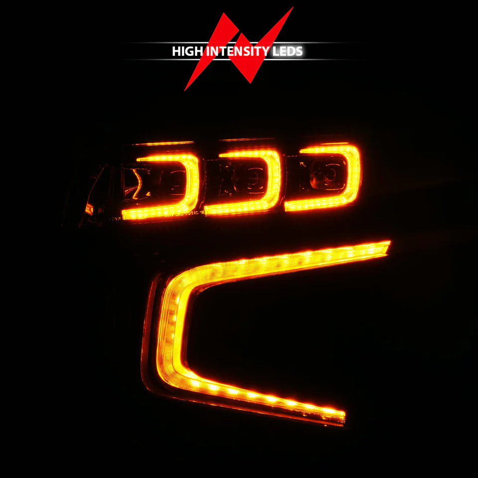 ANZO 21-24 Chevy Suburban/Tahoe Z-Series Full LED Proj Headlights Black (DRV Side)