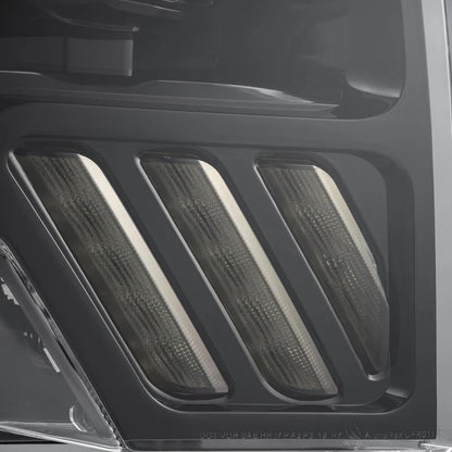 AlphaRex 09-14 Ford F-150 LUXX LED Proj Headlights Plank Style Jet Blk w/Activ Light/Seq Signal/DRL