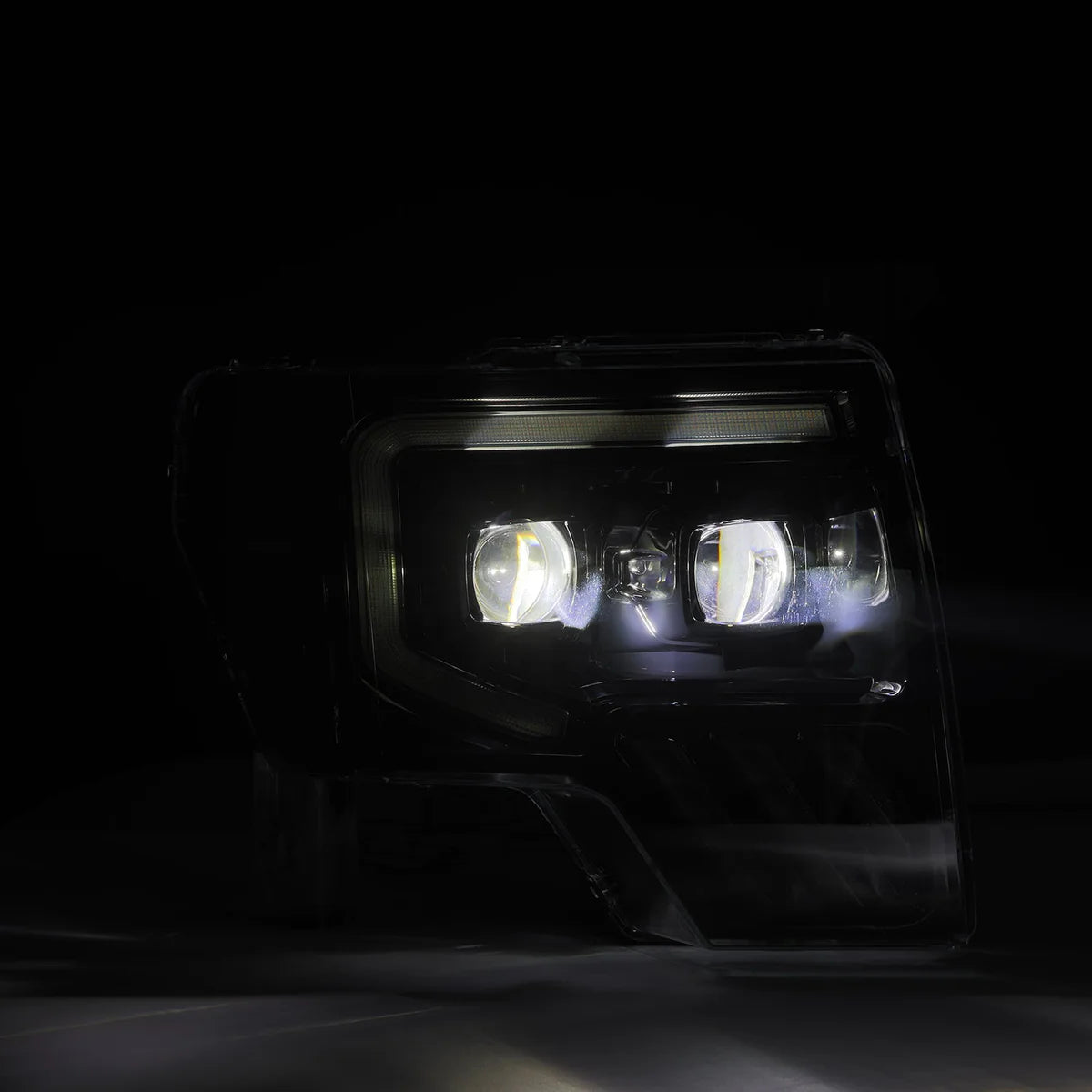 AlphaRex 09-14 Ford F150 MKII LUXX-Series LED Projector Headlights - Black