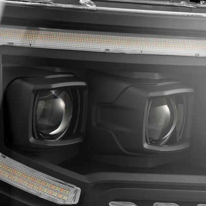 AlphaRex 09-14 Ford F150 MKII LUXX-Series LED Projector Headlights - Black