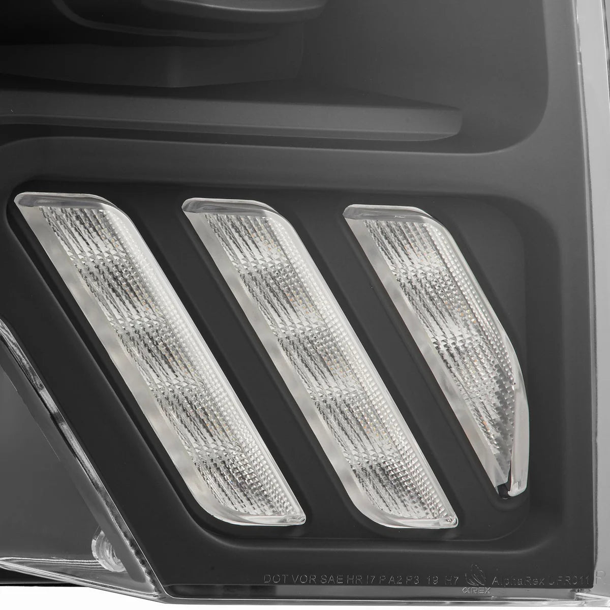 AlphaRex 09-14 Ford F150 MKII LUXX-Series LED Projector Headlights - Black