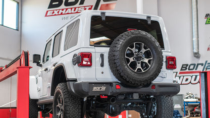 Borla 18-19 Jeep Wrangler JL/JLU 2.0L 4Cyl 2DR/4DR Axle Back Exhaust ATAK w/ 2.5in Tips - Black
