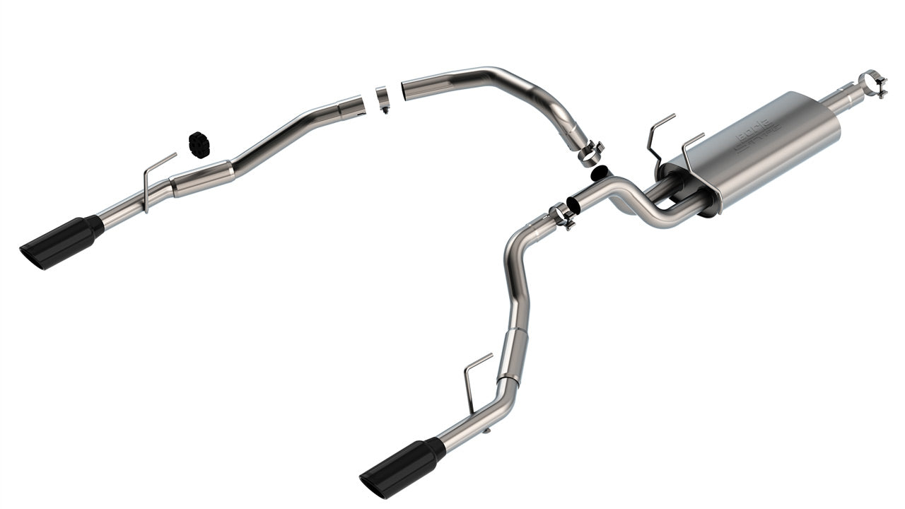 Borla 09-17 Dodge Ram 1500 5.7L V8 3in to Dual 2.5in Single Round Rolled Angle-Cut S-type Exhaust