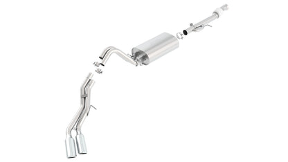 Borla 15-16 Cadillac Escalade ESV 6.2L Auto Trans Dual Round Rolled Truck Side Exit Catback Exhaust