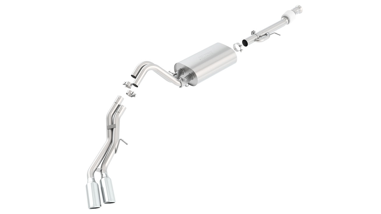 Borla 15-16 Cadillac Escalade ESV 6.2L Auto Trans Dual Round Rolled Truck Side Exit Catback Exhaust