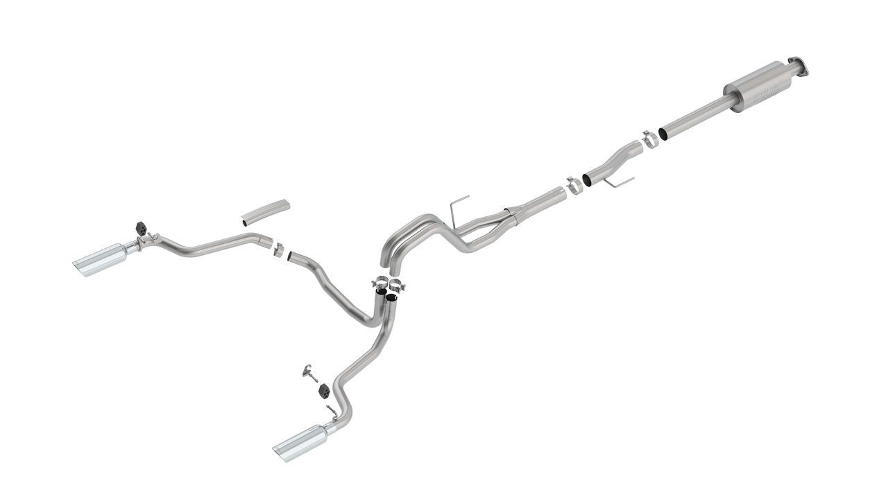 Borla 15-16 Ford F-150 3.5L EcoBoost Ext. Cab Std. Bed Catback Exhaust ATAK Single Split Rear Exit