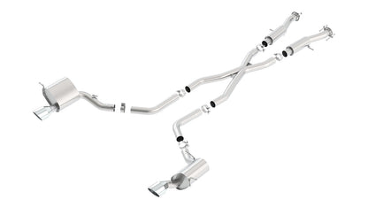 Borla 2015 Jeep Grand Cherokee SRT8 ATAK Dual Round Rolled Exit Catback Exhaust