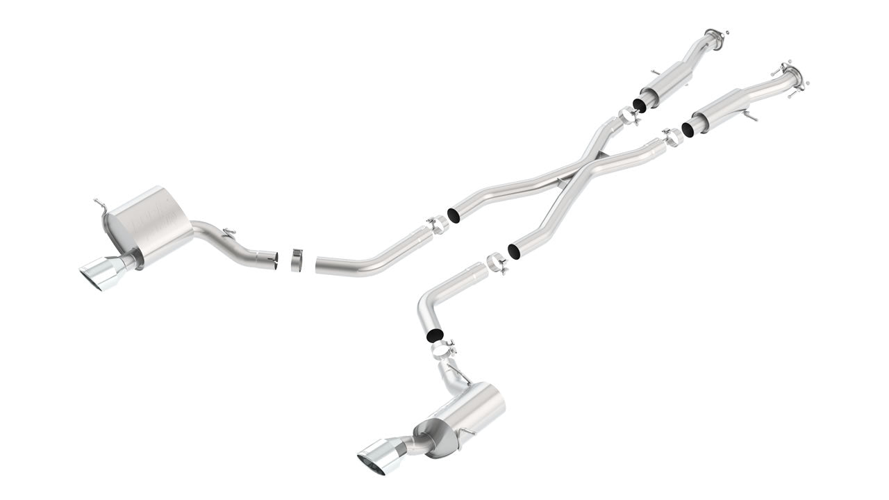 Borla 2015 Jeep Grand Cherokee SRT8 ATAK Dual Round Rolled Exit Catback Exhaust