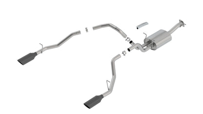 Borla 2019 RAM 1500 5.7L V8 AT 4DR Crew Cab Short Bed Touring SS Catback Exhaust - Black Chrome Tip