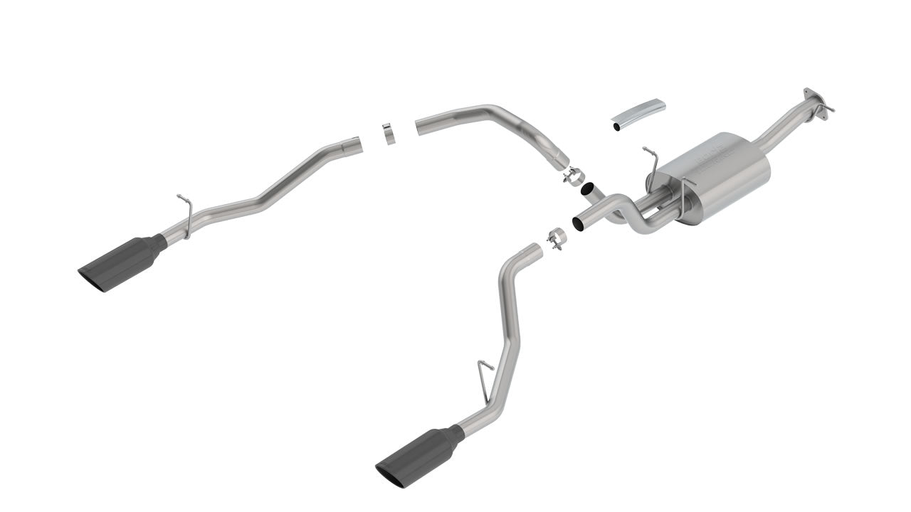 Borla 2019 RAM 1500 5.7L V8 AT 4DR Crew Cab Short Bed Touring SS Catback Exhaust - Black Chrome Tip