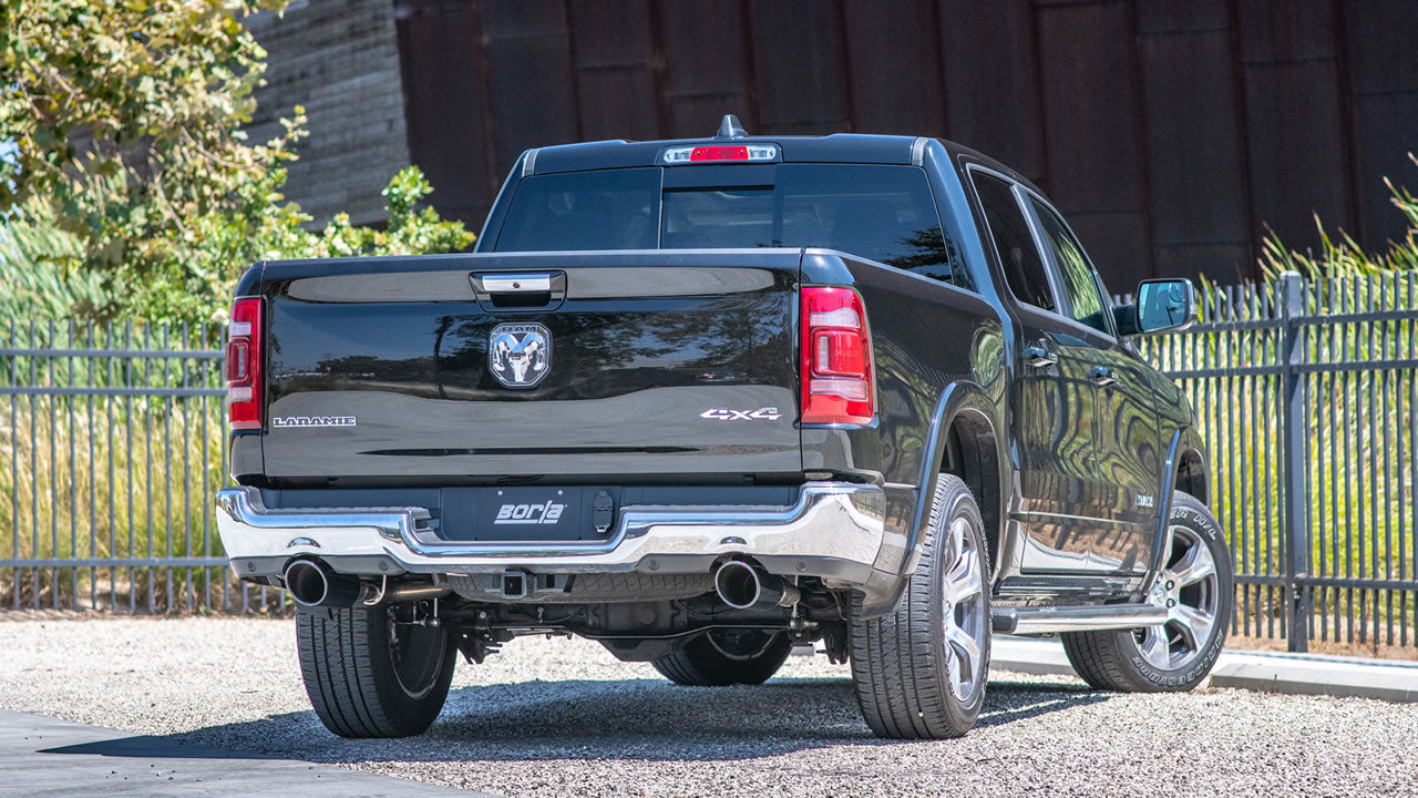 Borla 2019 RAM 1500 5.7L V8 AT 4DR Crew Cab Short Bed Touring SS Catback Exhaust - Black Chrome Tip