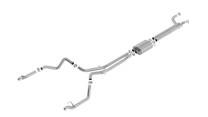 Borla 2019 Chevrolet Silverado / GMC Sierra 1500 S Type Catback Exhaust - 2.75in Pipe Diameter