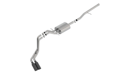 Borla 14-18 Silv/Sierra C/B Exh ATAK 1500 5.3L V8 Ext Cab(78.7) Crew Cab(69.3) 143.5 WB Black Chrome