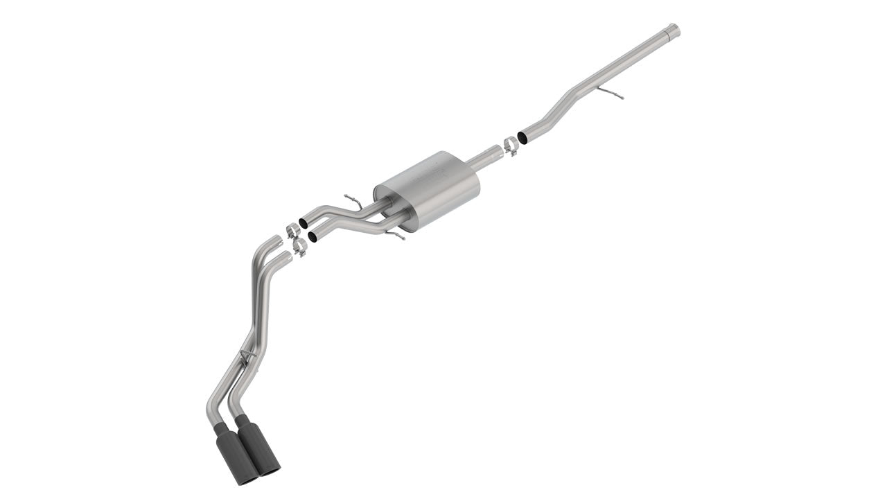 Borla 14-18 Silv/Sierra C/B Exh ATAK 1500 5.3L V8 Ext Cab(78.7) Crew Cab(69.3) 143.5 WB Black Chrome