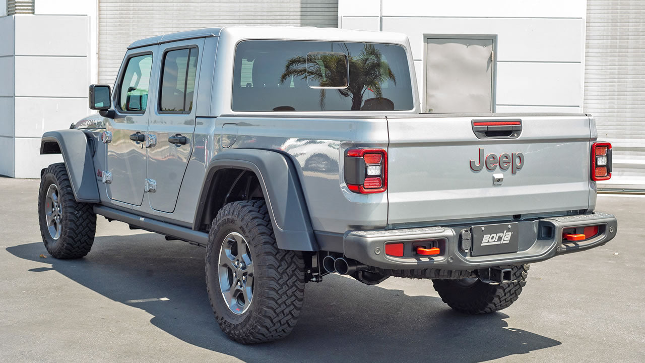 Borla 2020 Jeep Gladiator JT 3.6L V6 AWD ATAK Dual Side Catback w/ Black Tips