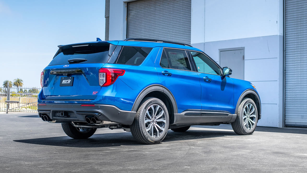 Borla 2020 Ford Explorer ST 3.0L V6 2.25in ATAK Exhaust - Black Chrome Tips