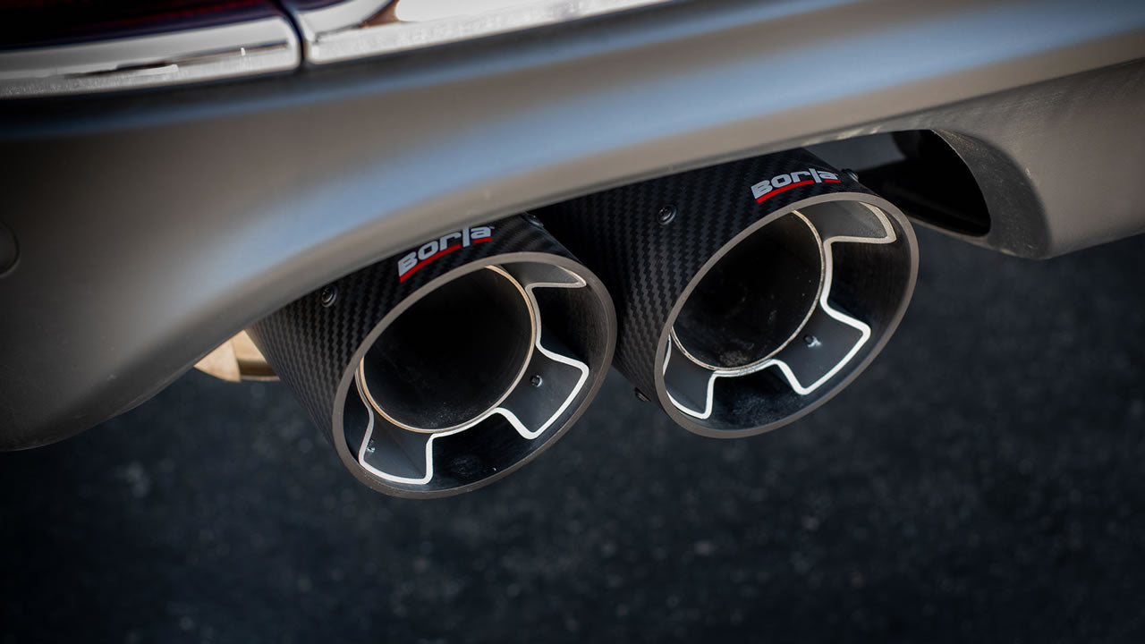 Borla 2020 Ford Explorer ST 3.0L V6 2.25in ATAK Exhaust - Carbon Fiber Tips