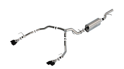 Borla 21-22 Chevrolet Tahoe 6.2L V8 2/4WD 4DR T-304 SS Touring Cat-Back Exhaust w/ Black Chrome Tips