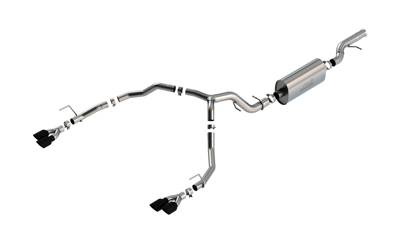 Borla 21-22 Chevrolet Tahoe 6.2L V8 2/4WD 4DR T-304 SS Touring Cat-Back Exhaust w/ Black Chrome Tips