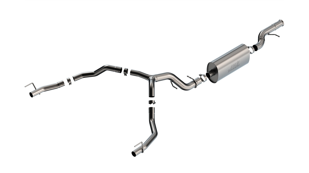 Borla 21-22 Cadillac Escalade 6.2L V8 2/4WD 4DR Touring Cat-Back Exhaust w/ Factory Bezel Tips