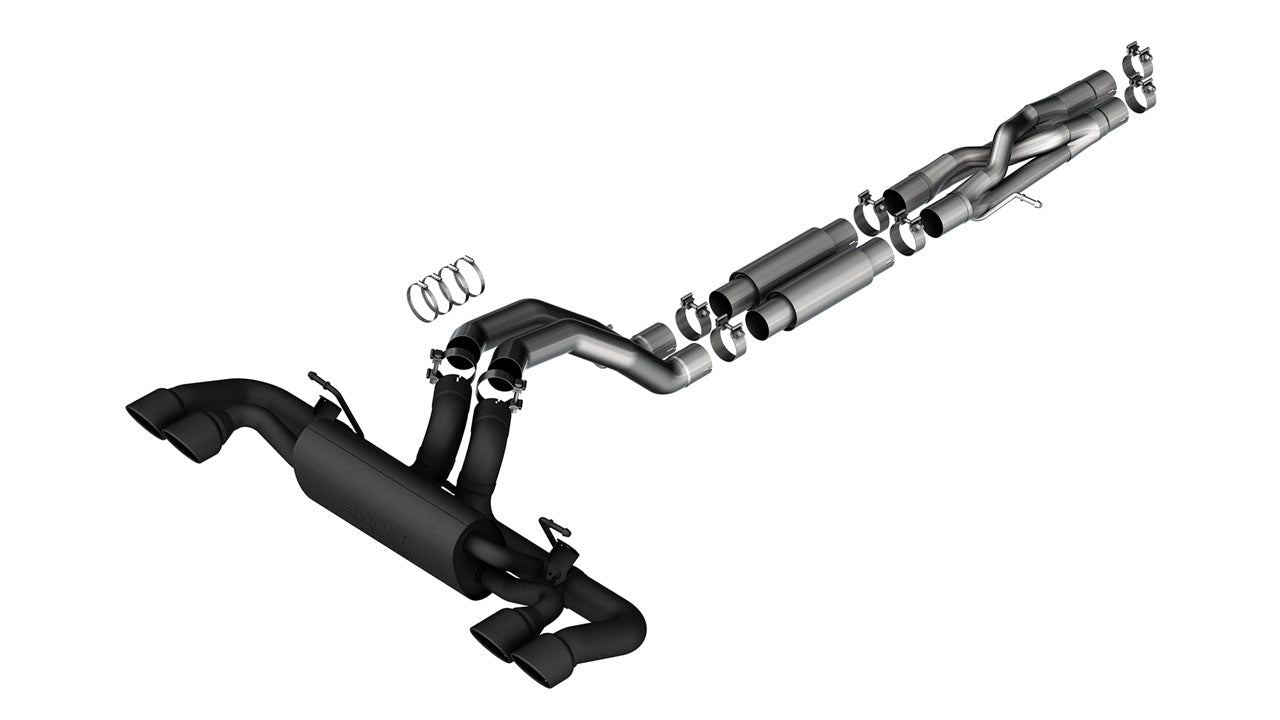 Borla 21-22 Jeep Wrangler Rubicon 392 6.4L V8 AT 4WD 4DR ATAK Cat-Back Exhaust - Coated Black