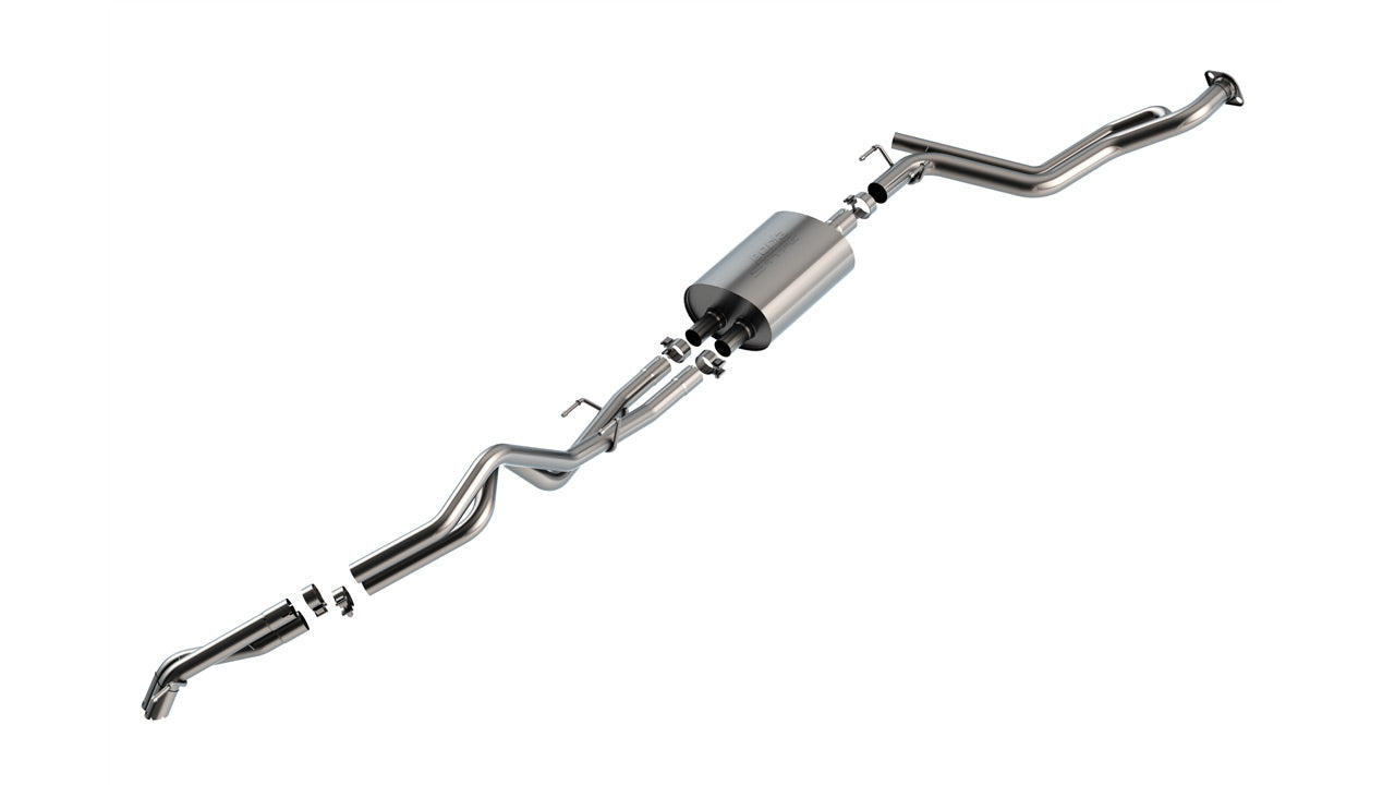 Borla 2024+ Toyota Tacoma (Coil Springs Only) S Type Catback System - Rock Crawler Design