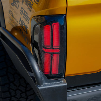 AlphaRex 16-23 Toyota Tacoma/Tundra NOVA-Series Prismatic LED Tail Lights Black
