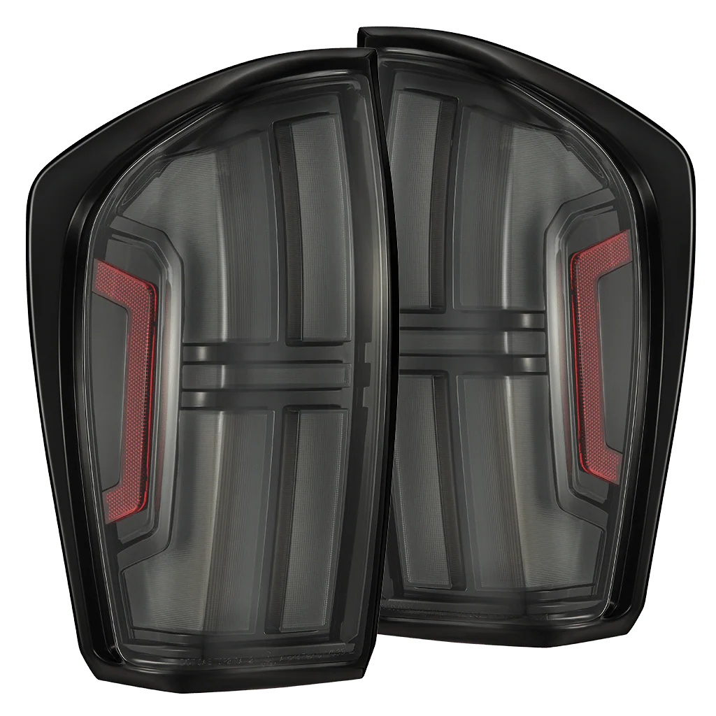 AlphaRex 16-23 Toyota Tacoma/Tundra NOVA-Series Prismatic LED Tail Lights Black