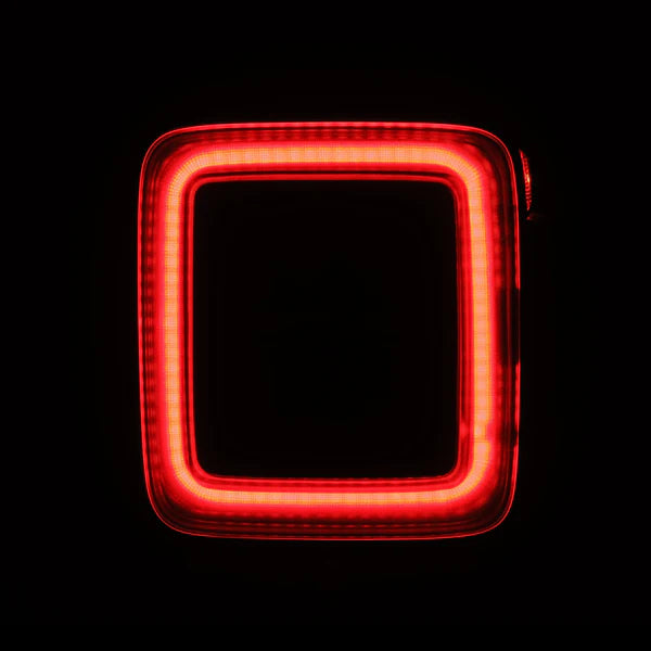 AlphaRex 2018+ Jeep Wrangler JL NOVA-Series Prismatic LED Tail Lights - Black/Red