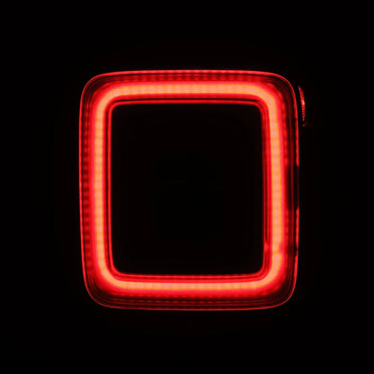 AlphaRex 2018+ Jeep Wrangler JL NOVA-Series Prismatic LED Tail Lights - Black/Red
