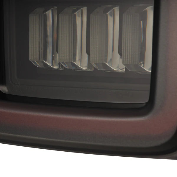 AlphaRex 2018+ Jeep Wrangler JL NOVA-Series Prismatic LED Tail Lights - Black/Red