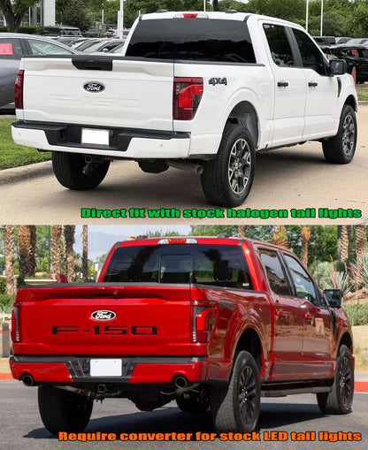 AlphaRex 24-25 Ford F150 LUXX LED Taillight - Black