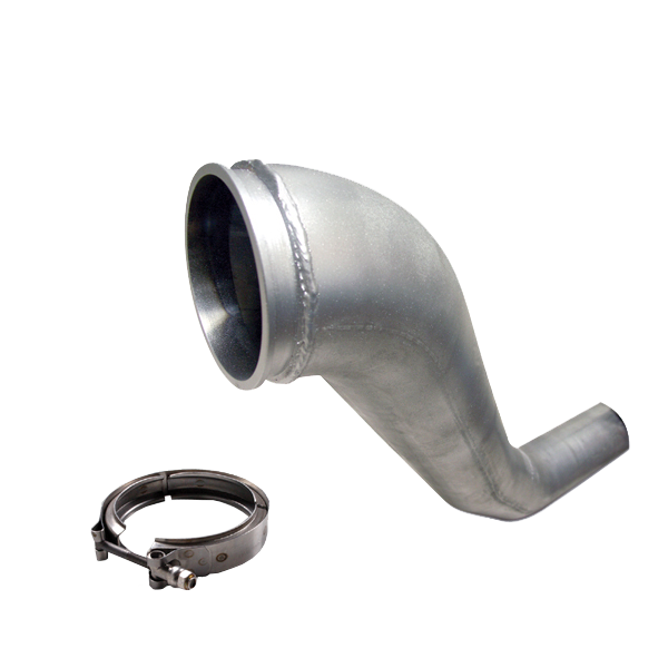 Diamond Eye KIT 4in Downpipe HX40 TURBO-DIRECT FLANGE W/ V-Band CLAMP AL DODGE 94-02