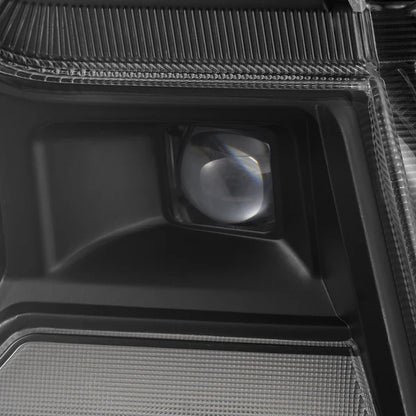 AlphaRex 24-26 Ford Ranger LUXX LED Proj Headlights Blk w/Activ Light/Seq Signal/Switchback