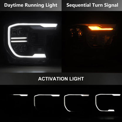 AlphaRex 24-26 Ford Ranger NOVA LED Proj Headlights Blk w/Activ Light/Seq Signal/Switchback