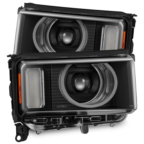 AlphaRex 24-26 Toyota LC Heritage LUXX LED Proj Headlight Blk w/Activ Light/Seq Signal/Switchback