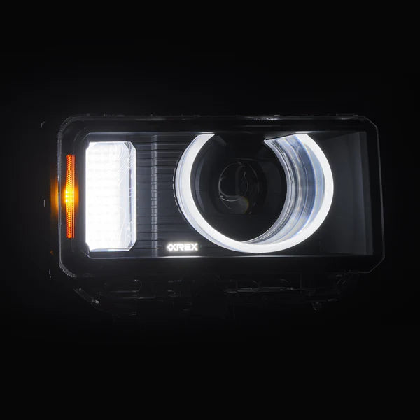 AlphaRex 24-26 Toyota LC Heritage LUXX LED Proj Headlight Blk w/Activ Light/Seq Signal/Switchback