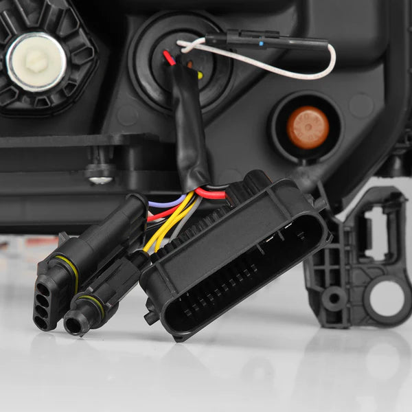 AlphaRex 24-26 Toyota LC Heritage LUXX LED Proj Headlight Blk w/Activ Light/Seq Signal/Switchback