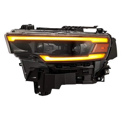 AlphaRex 25-26 Dodge Ram 1500 Luxx LED Proj Headlights -Alpha Black w/Activ Lit/Seq Signal/Switchbk