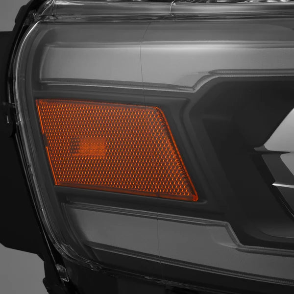 AlphaRex 25-26 Dodge Ram 1500 Luxx LED Proj Headlights -Black w/Activ Lit/ Seq Signal/Switchbk DRL