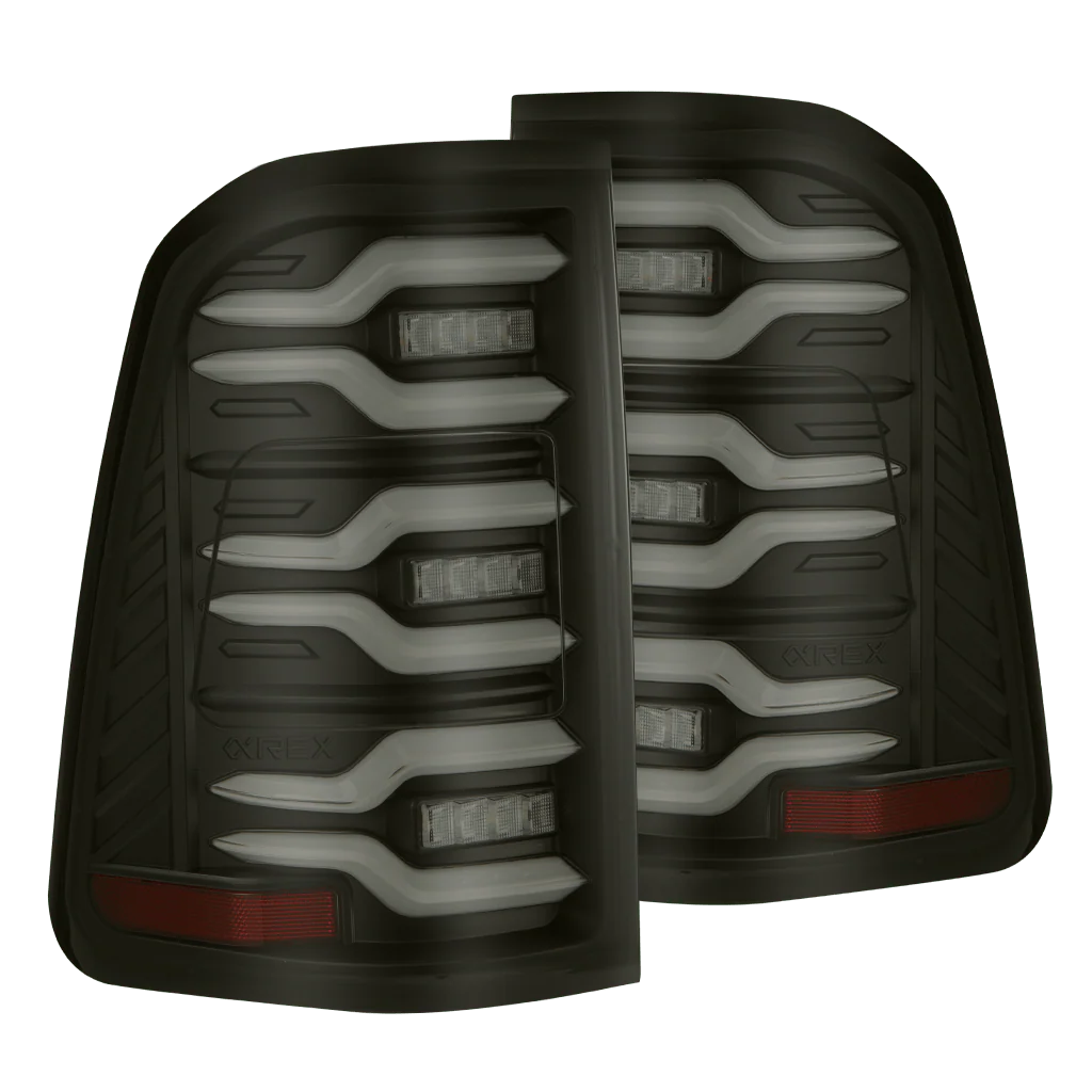 Alpharex 2025 Dodge Ram 1500 Luxx-Series LED Tail Lights - Black