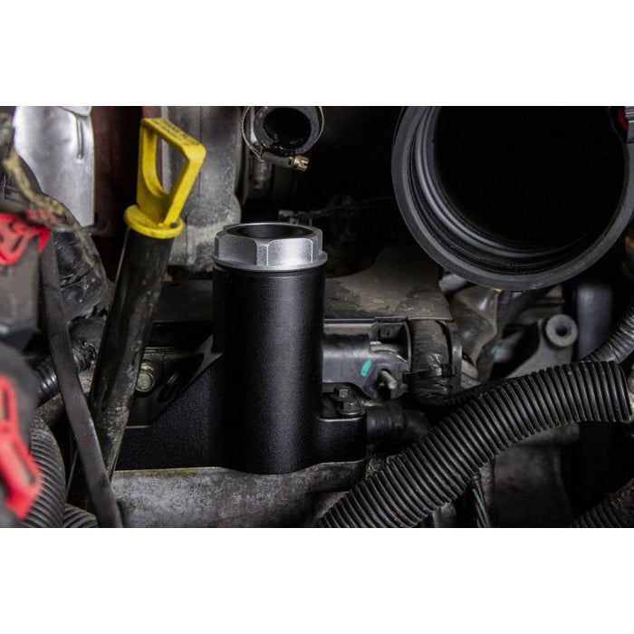 Mishimoto Baffled Oil Catch Can, CCV Side, fits Ford 6.4L Powerstroke 2008-2010
