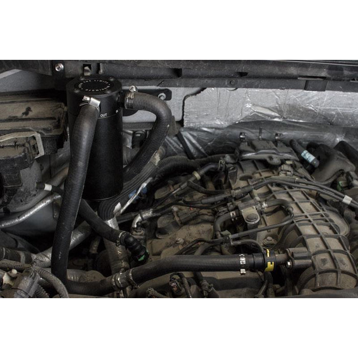 Mishimoto 11-14 Ford F-150 EcoBoost 3.5L Baffled Oil Catch Can Kit - Black