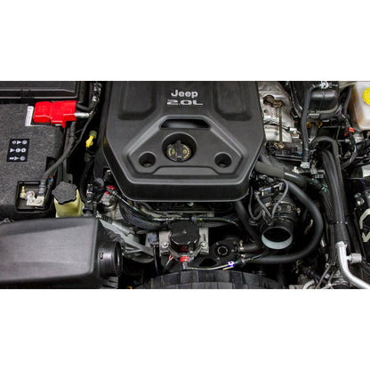 Mishimoto 2018-2023 Jeep Wrangler JL 2.0L Baffled Oil Catch Can Kit - Black