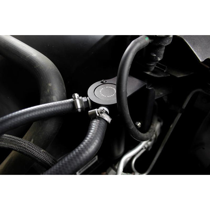 Mishimoto 2009+ Dodge Ram 5.7L Baffled Oil Catch Can Kit - Black