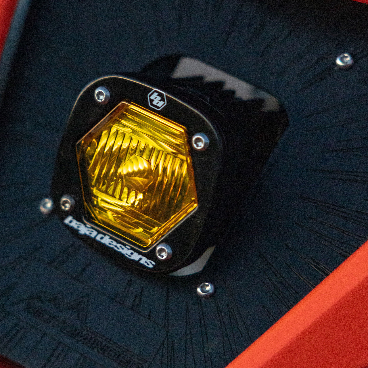 Baja Designs S1 Amber Wide Cornering LED Light w/ Mounting Bracket Single