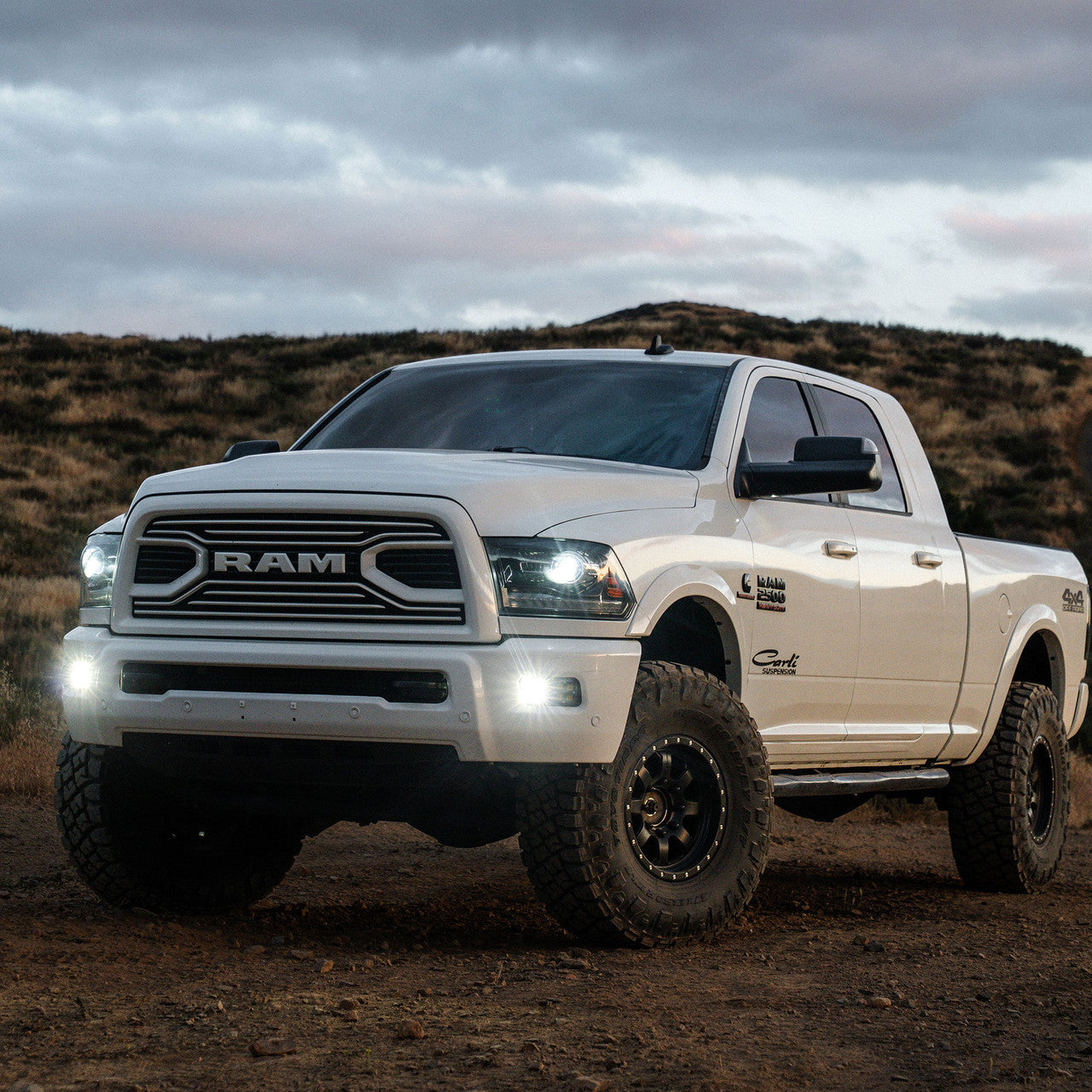 Baja Designs 10-18 Dodge Ram 2500/3500 / 09-12 1500 Squadron SAE 2.0 Fog Kit (SAE Fog) - Baja Amber